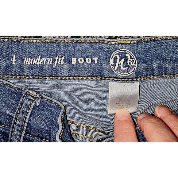 N62 Womens Modern Fit Bootcut Jeans Size 4 Blue Denim - Picture 4 of 9